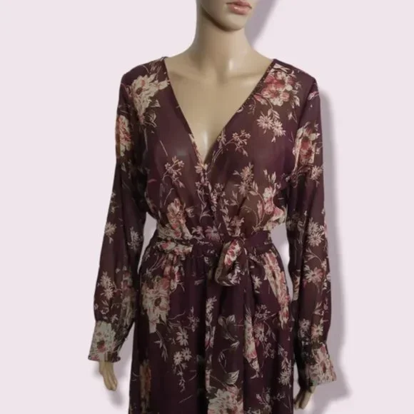 🌸 SEDUCTIONS Floral Maxi Dress – Size Small 🌸 - Picture 7 of 8